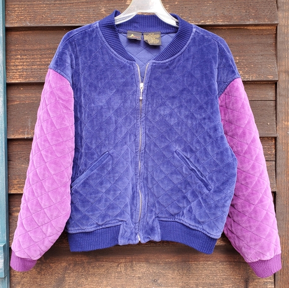 Liz Claiborne Jackets & Blazers - VTG 80s 90s Liz Sport Color Block Quilted Bomber Jacket Size M